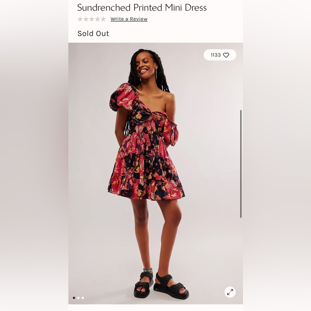 Free People Sundrenched mini dress